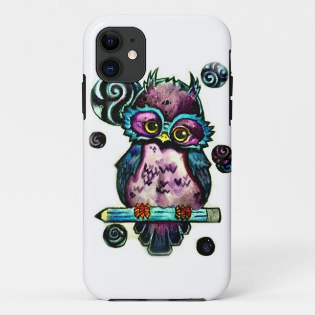 Artsy Owl Case-Mate iPhone Case (Back)