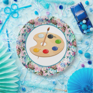 Artsy paper plate