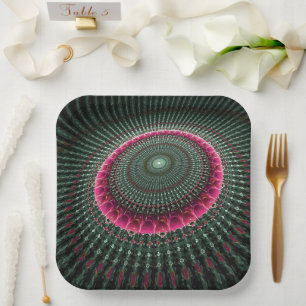 Artsy Pattern Paper Plate
