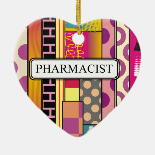 Artsy Pharmacist Gifts Ceramic Tree Decoration