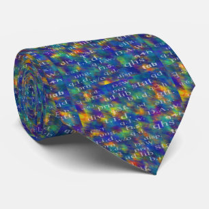 Artsy Pharmacist's Abbreviations Blue Multi-Color Tie