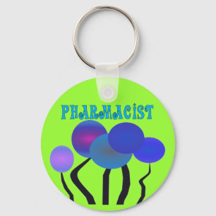 Artsy Pharmcist Gifts Key Ring