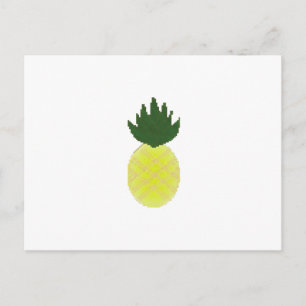 Artsy Pineapple Holiday Postcard