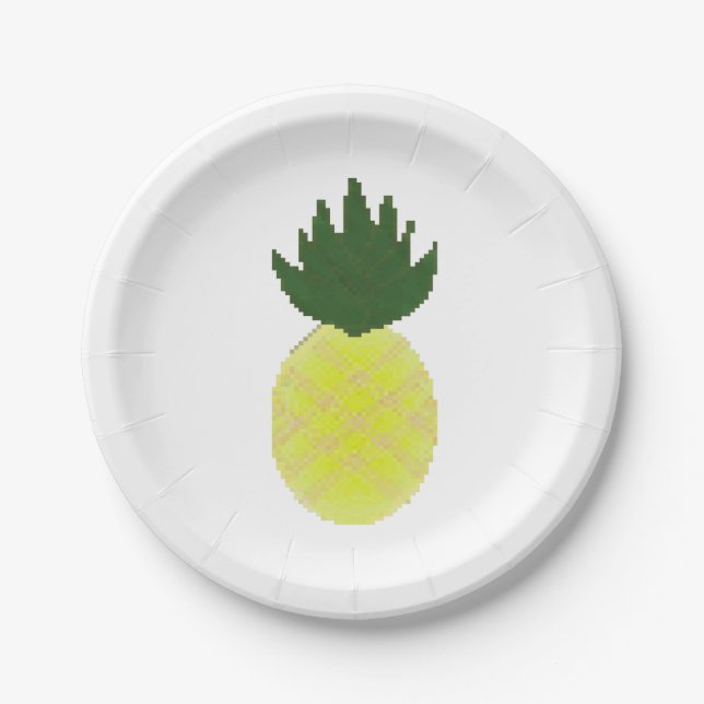 Artsy Pineapple Paper Plate (Front)
