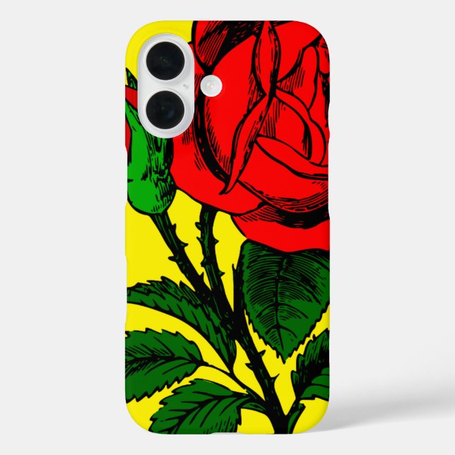 Artsy Rose Phone Case (Back)