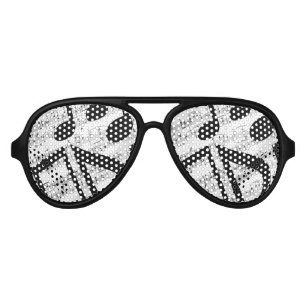 Artsy Sheet Music Aviator Sunglasses