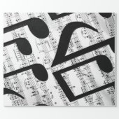 Artsy Sheet Music Wrapping Paper (Flat)