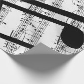 Artsy Sheet Music Wrapping Paper (Corner)