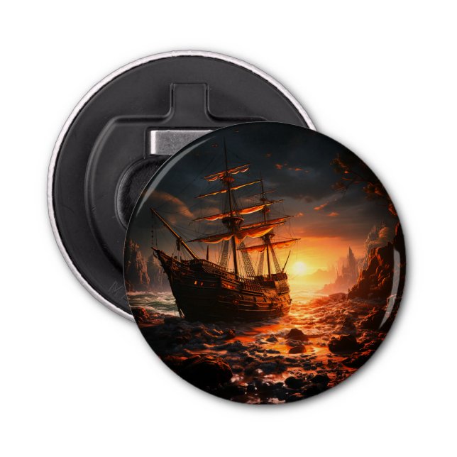 Artsy Ship Bottle Opener (Front)