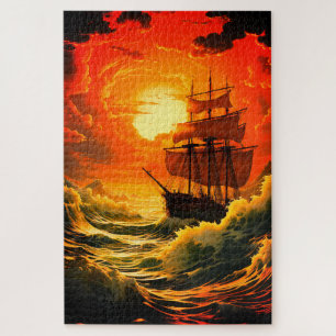 Artsy Ship Jigsaw Puzzle