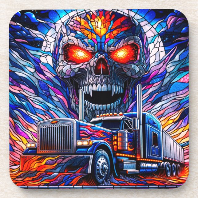 Artsy Skull Coaster (Front)