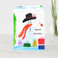 Artsy Snowman Designed
