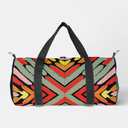 Artsy Southwestern Multicolor Pattern Duffle Bag