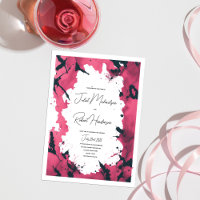 Artsy Splatter: Contemporary Modern Wedding 