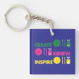Artsy Spring Knolling Keychain