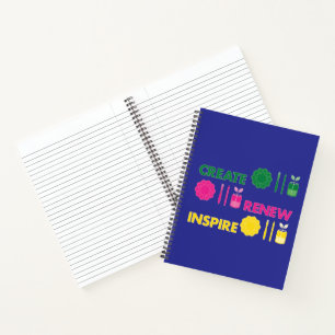 Artsy Spring Knolling Spiral Notebook