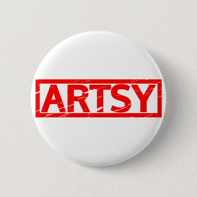 Artsy Stamp 6 Cm Round Badge (Front)