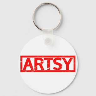 Artsy Stamp Key Ring