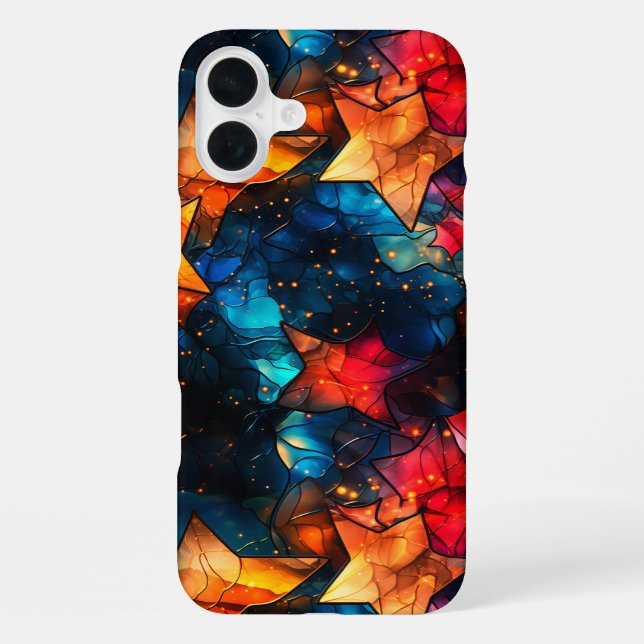 Artsy Star Pattern iPhone Case (Back)