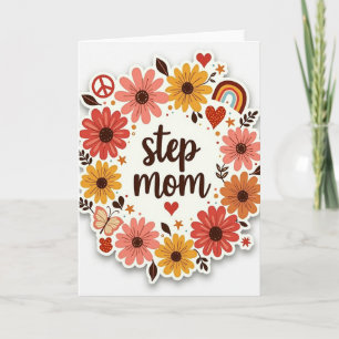 Artsy Step Mum Wreath Card