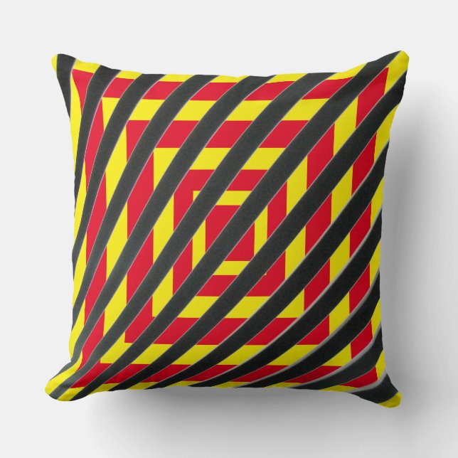 Artsy Striped Design Cushion (Front)