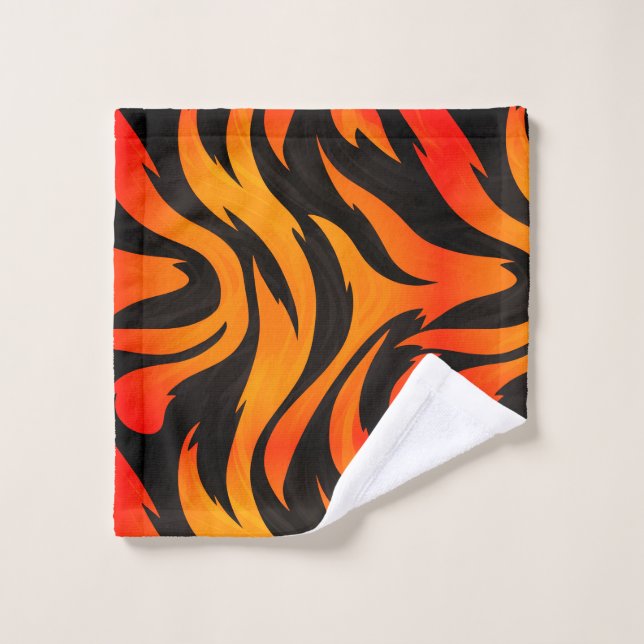 Artsy Striped Design Wash Cloth (Wash Cloth)