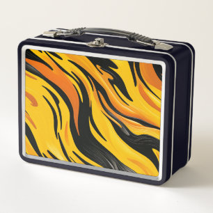 Artsy Stripes Metal Lunch Box