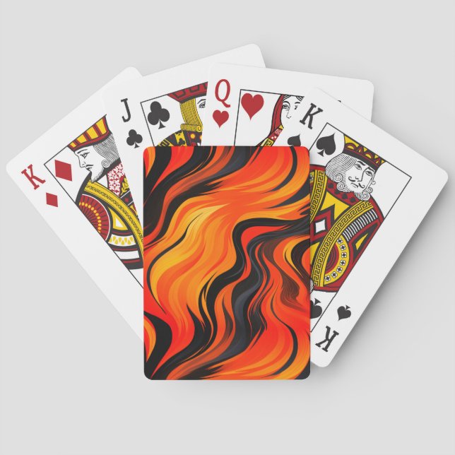 Artsy Stripes Playing Cards (Back)