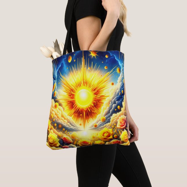 Artsy Sunshine Tote Bag (Close Up)