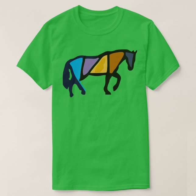 artsy Watercolor horse T-Shirt (Design Front)