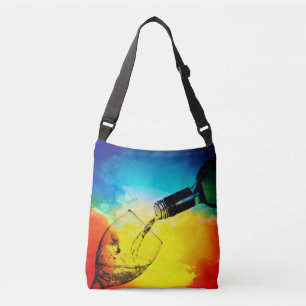 Artsy Wine Crossbody Bag