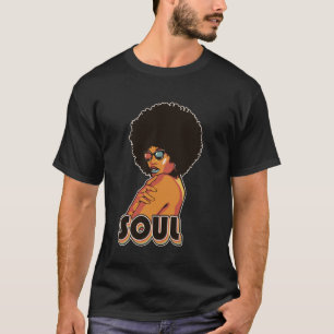 Artsy Womens Funk Vintage 70s Costume Afro Soul Mu T-Shirt