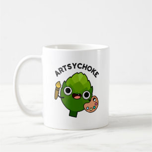 Artsychoke Funny Veggie Artichoke Pun Coffee Mug