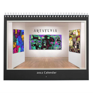 ArtSylvia Abstract Collection Calendar 2012