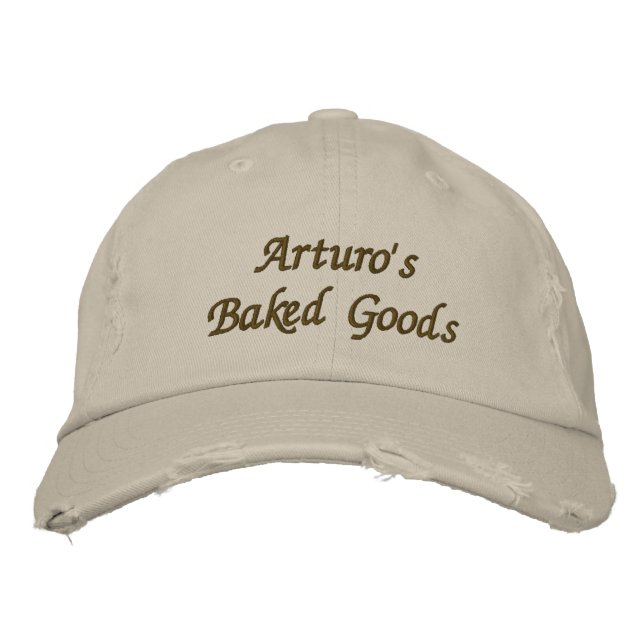 Arturo's Baked Goods & More Embroidered Hat (Front)