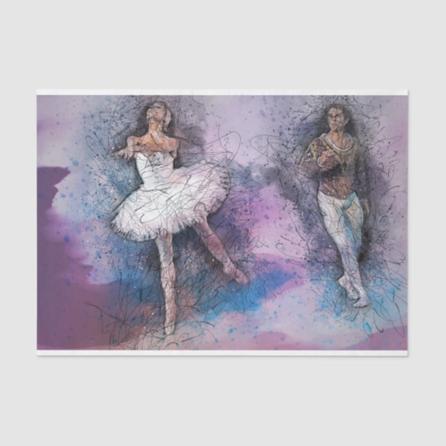 Artwork Ballet Dance 22 Decoupage Tissue Paper (Front)