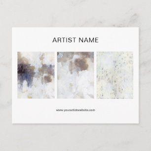 Artwork Collage Artist Postcard Template