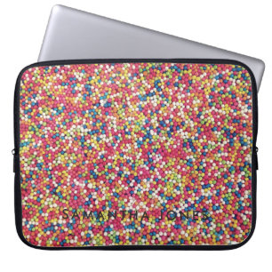 Artwork colourful candy sweets bold bright laptop sleeve