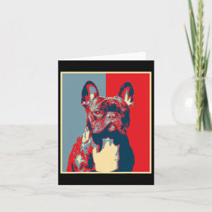 Artwork Frenchie - Vintage Silhouette French Bulld Card