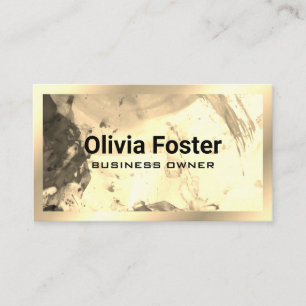 Artwork   Gold Frame Business Card