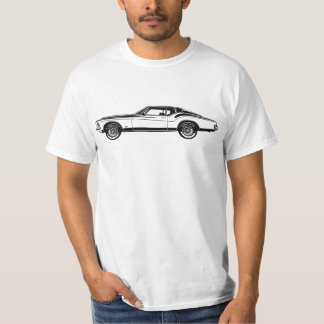 Artwork Illustration Buick Riviera GS 1971 side T-Shirt