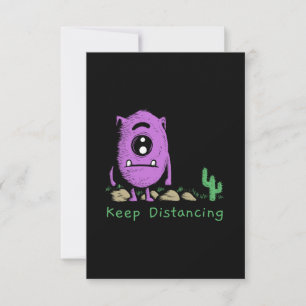 Artwork illustration design of doodle monster with invitation