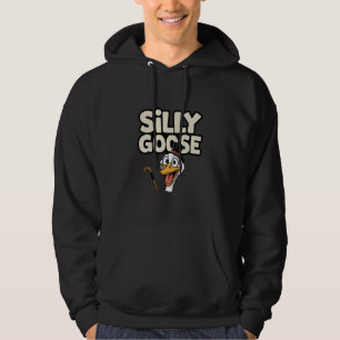 Artwork Illustration Silly goose, Funny Goose Hood Hoodie