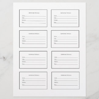 Artwork Labels for Art Shows and Exhibitions Custom Letterhead