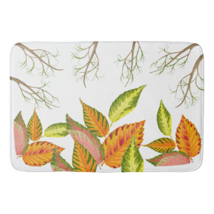 Arty Autumn on a Bath Mat