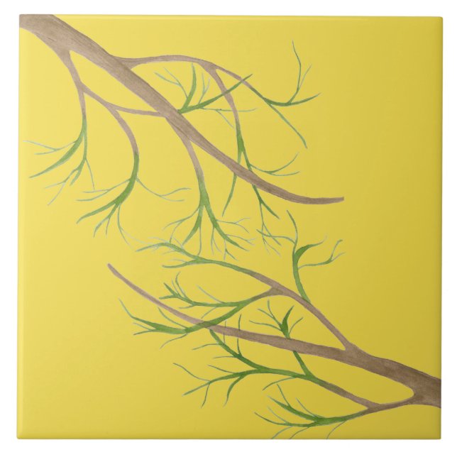 Arty Autumn on a Ceramic Tile (II) (Front)