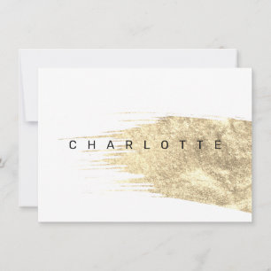 ARTY Colourful artistic birth announcement card