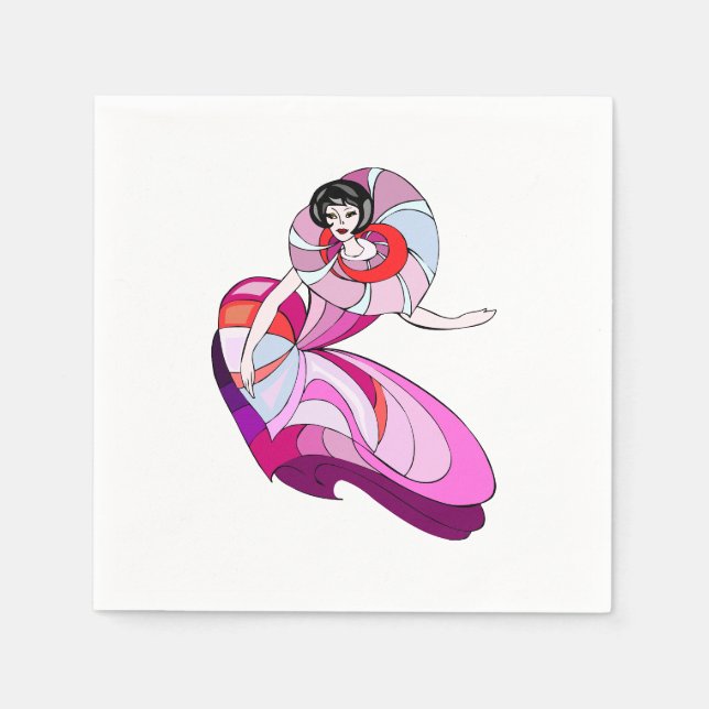 Arty Colourful Napkins (Front)