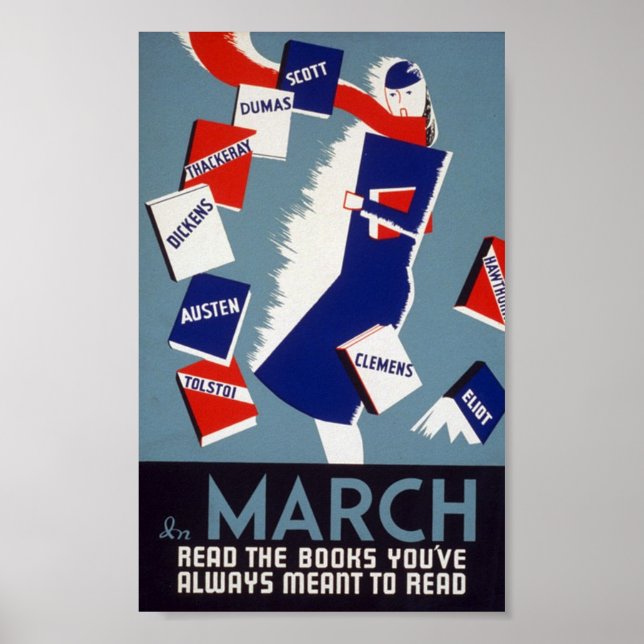 Arty Deco Reading Poster (Front)