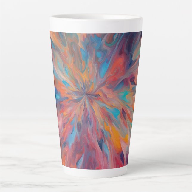 Arty large latte mug (Front)